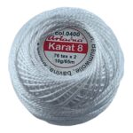 Kordonek Karat 8 kolor 0400 biały*0400* - obrazek 2