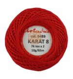Kordonek Karat 8 kolor 1554 czerwony *0616* - obrazek 2
