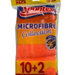 ŚCIERECZKI Z MIKROFIBRY SPONTEX 12 sztuk