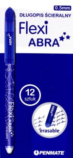Długopis ścieralny "Flexi Abra" niebieski 1szt. Grubość linii 0,5mm. *7101* - obrazek 2