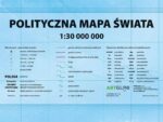 Mapa ścienna Świat polity. 140x100 mm 1:30 mln na rurce PCV*8797* - obrazek 3