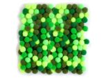 Pompony zielone mix 100 szt 10mm *4271* - obrazek 2