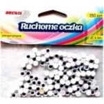 Ruchome oczka samoprzylepne okrągłe 6mm/150szt. *0365* - obrazek 2