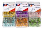 Szpilki ozdobne perłowe zielone 100szt. Rozmiar 22mm. *0473* - obrazek 2