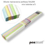 BIBUŁA MARSZCZONA PERŁOWA 50x200 5szt MIX 5 KOLORÓW*8410*