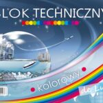 Blok techniczny A4 kolorowy de lux 10 kartek *0273*