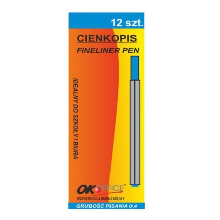Cienkopis niebieski. Grubość linii 0,4mm *3418*7996*