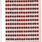 DŻETY SAMOPRZYLEPNE CZERWONE 4MM/240SZT DS12 *4431*