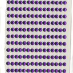 DŻETY SAMOPRZYLEPNE FIOLETOWE 4MM/240SZT DS15 *4462*