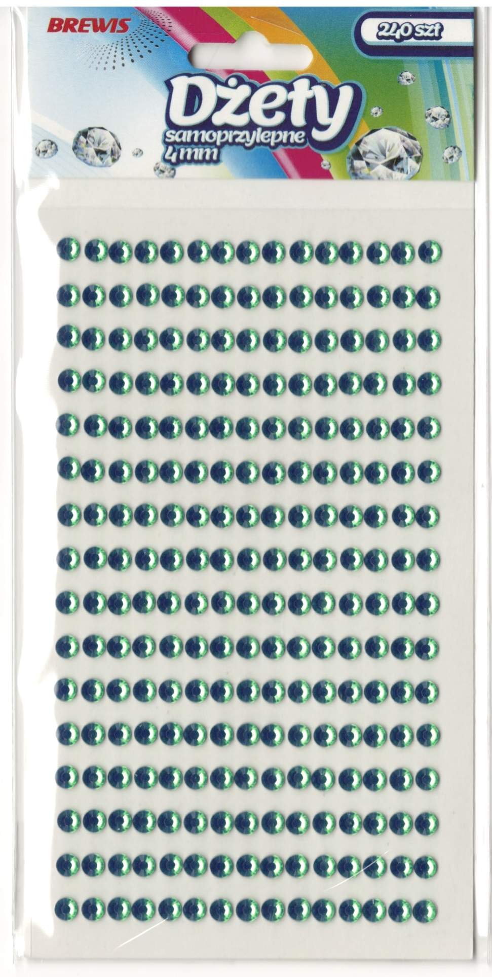 DZETY-SAMOPRZYLEPNE-ZIELONE-4MM240SZT-DS13-4448-1.jpg DŻETY SAMOPRZYLEPNE ZIELONE 4MM/240SZT DS13 *4448* - obrazek 1
