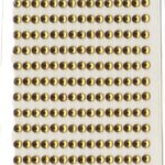 DŻETY SAMOPRZYLEPNE ZŁOTE 4MM/240SZT DS10 *4417*