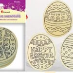 Drewniane pisanki 10x8cm/8szt. *3693*