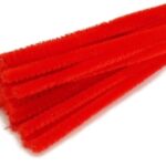 Druciki kreatywne czerwone 40szt/30cm *0860*