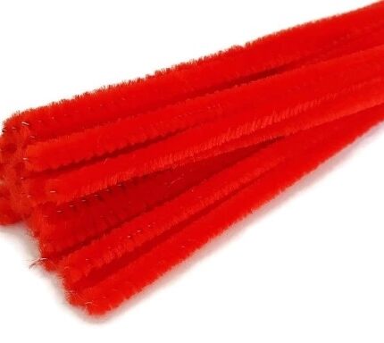 Druciki kreatywne czerwone 40szt/30cm *0860*
