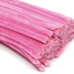 Druciki kreatywne różowe 40szt/30cm *4646*