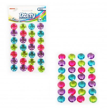 Dżety samoprzylepne multikolor 28szt. *1348*