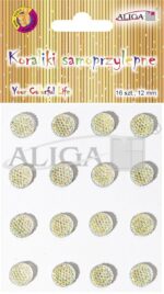 Dżety samoprzylepne transparentne 10mm x 16szt. JET-2442*2442*