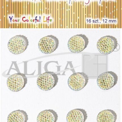 Dżety samoprzylepne transparentne 10mm x 16szt. JET-2442*2442*