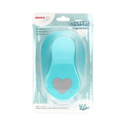 Dziurkacz ozdobny 7,6 cm serce *0570*