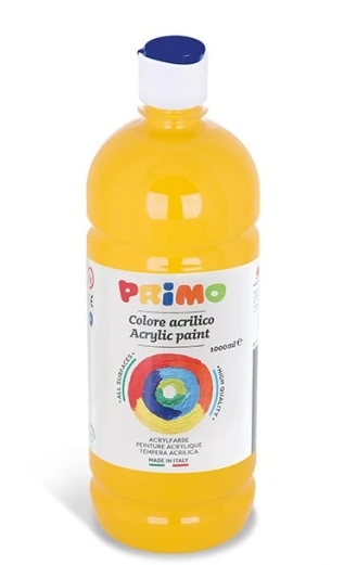 Farba akrylowa w butelce 1000ml żółta 404TA100201*4047*