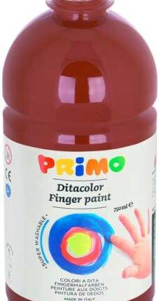 Farba do malowania palcami Primo 750 ml brązowa 227TD750730 *2275*