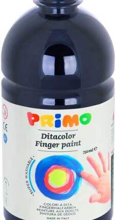 Farba do malowania palcami Primo 750 ml czarna 227TD750800 *2271*