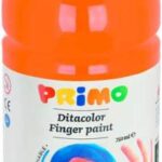 Farba do malowania palcami Primo 750 ml pomarańczowa 227TD750250 *2271*
