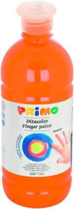 Farba do malowania palcami Primo 750 ml pomarańczowa 227TD750250 *2271*