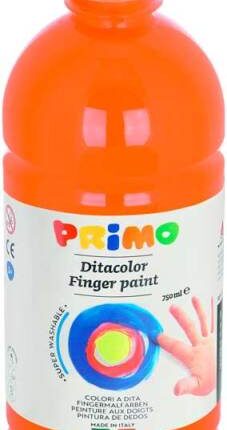 Farba do malowania palcami Primo 750 ml pomarańczowa 227TD750250 *2271*