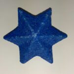 GWIAZDA STYROPIANOWA NIEBIESKA TWARDA 70mm / 1szt