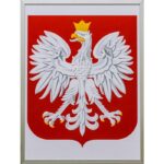 Godło Polska 297 x 420 cm w aluminiowej ramie*8704P*