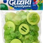 Guziki kreatywne zielone *6565*