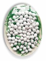 Jajka styropianowe białe nakrapiane 100szt/1,8cm *9718*