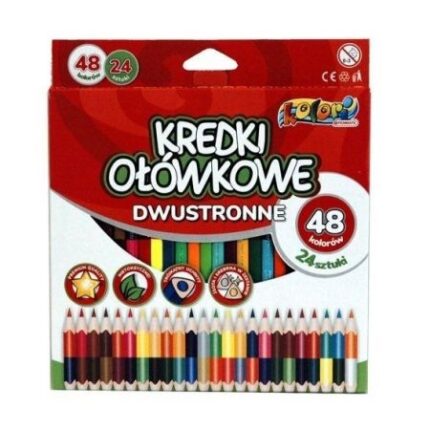 KREDKI OŁÓWKOWE TRÓJKĄTNE DWUSTRONNE 24/48 PREMIUM tt7537*8870*9433*