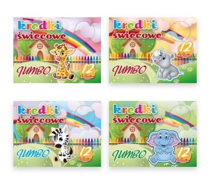 KREDKI ŚWIECOWE 7712 12 KOLORÓW JUMBO PREMIUM *0751*
