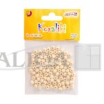 Koraliki drewniane okrągłe 6mm, otwór 2mm 100szt PJ-2761