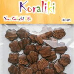 Koraliki plastikowe w kształcie kwiatków 15x15mm 30szt *3303*