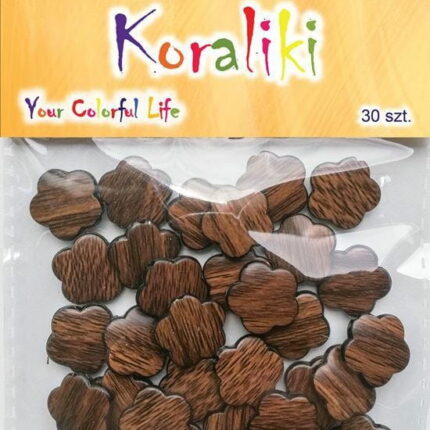 Koraliki plastikowe w kształcie kwiatków 15x15mm 30szt *3303*