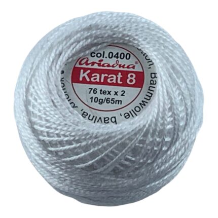 Kordonek Karat 8 kolor 0400 biały*0400*