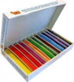 Kredki ołówkowe 288 szt trójkątne bezdrzewne 12 kolorów po 24 szt. *1882*
