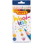 Kredki ołówkowe trójkątn bezdrzewne 12 kolorów. Miękkie i łatwe rysunki. *1851*