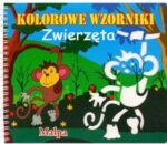 Książeczka kolorowe wzorki "Zwierzęta"+ plastikowe szablony*3882*2891*