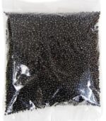 Kuleczki styropianowe 4 mm, waga 10 g, kolor: czarny*2956*