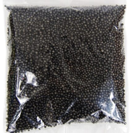 Kuleczki styropianowe 4 mm, waga 10 g, kolor: czarny*2956*