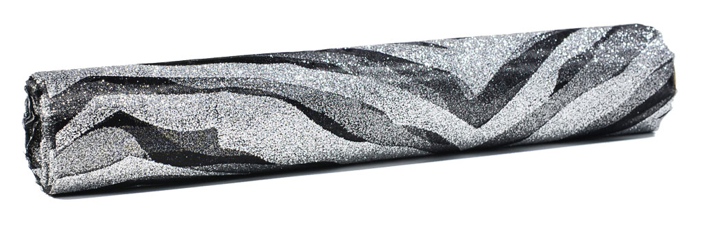 Material-dekoracyjny-zdobiony-brokatem-czarny-3021.jpg Materiał dekoracyjny, zdobiony brokatem czarny *3021* - obrazek 1