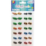 NAKLEJKI OCZKA MIX 28 PAR MT-6236 blister 9,cm x 16cm*6236*