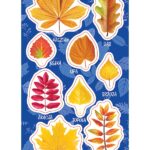 NAKLEJKI PAPIEROWE JESIENNE LIŚCIE 10160689 wym. blistra 8x15cm*0952*