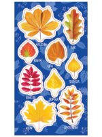 NAKLEJKI PAPIEROWE JESIENNE LIŚCIE 10160689 wym. blistra 8x15cm*0952*