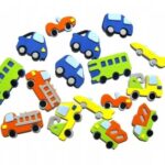 NAKLEJKI PIANKA AUTA 16szt PVC24 *2406*