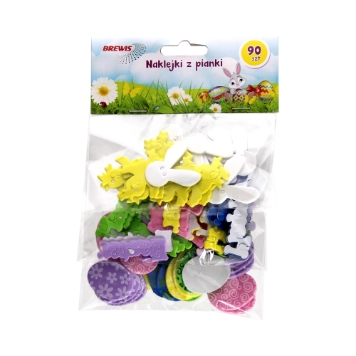 NAKLEJKI-Z-PIANKI-90-SZT.-MIX-KROLIKI-JAJKA-KURCZACZKI-PVE091416.jpg NAKLEJKI Z PIANKI 90 SZT. (MIX KRÓLIKI, JAJKA, KURCZACZKI) PVE09*1416* - obrazek 1